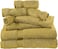 Comfy 8 Piece Highly Absorbent Combed Cotton 550 GSM Hotel Quality Towel Set - Golden