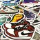 Aiwanto Stickers (50pcs) Vinyl Skateboard Guitar Travel Case Sticker Door Laptop Luggage Car Bike Bicycle Stickers(Sneakers)
