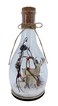 Christmas Glass Bottle Decoration w/ LED 10x21cm