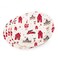 Fun Christmas Themed Printed Paper Plate White 23cm 8 PCS