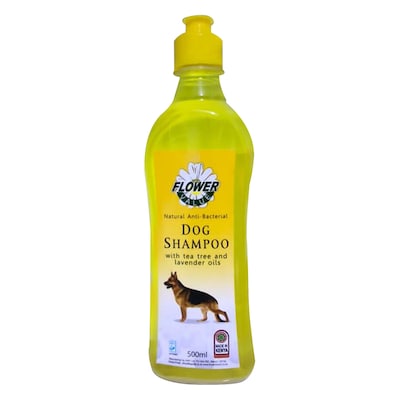 Flower Value Natural Anti Bacterial Dog Shampoo With Tea Tree And Lavender Oil 250ml