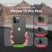 elago Glide Magnetic for iPhone 15 Pro Max case cover Magsafe Compatible Slim Shockproof Full Body Protection - Dark Gray &amp; Black