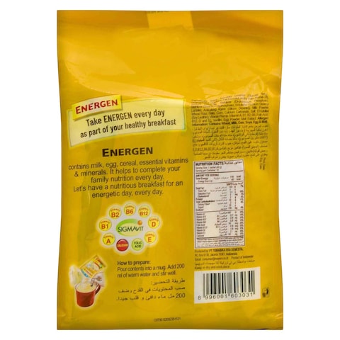 Energen Cereal Vanilla Drink Bag 30g Pack of 10