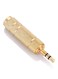 Generic - 6.5Mm Female To 3.5Mm Male Audio Jack Adapter Gold