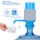 1PC.-Manual Drinking Water Pump with Tubes Bottled Water Hand Press Pump Dispenser For 5-6 Gallon Drinking Water, Blue Grey.