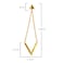 Aiwanto Elegant V Long Chain Dangle Drop Ear Beads Stud Earrings for Women Girls Ladies Accessories Gift