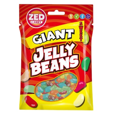 Zed Giant Fruit Jelly Beans 140g