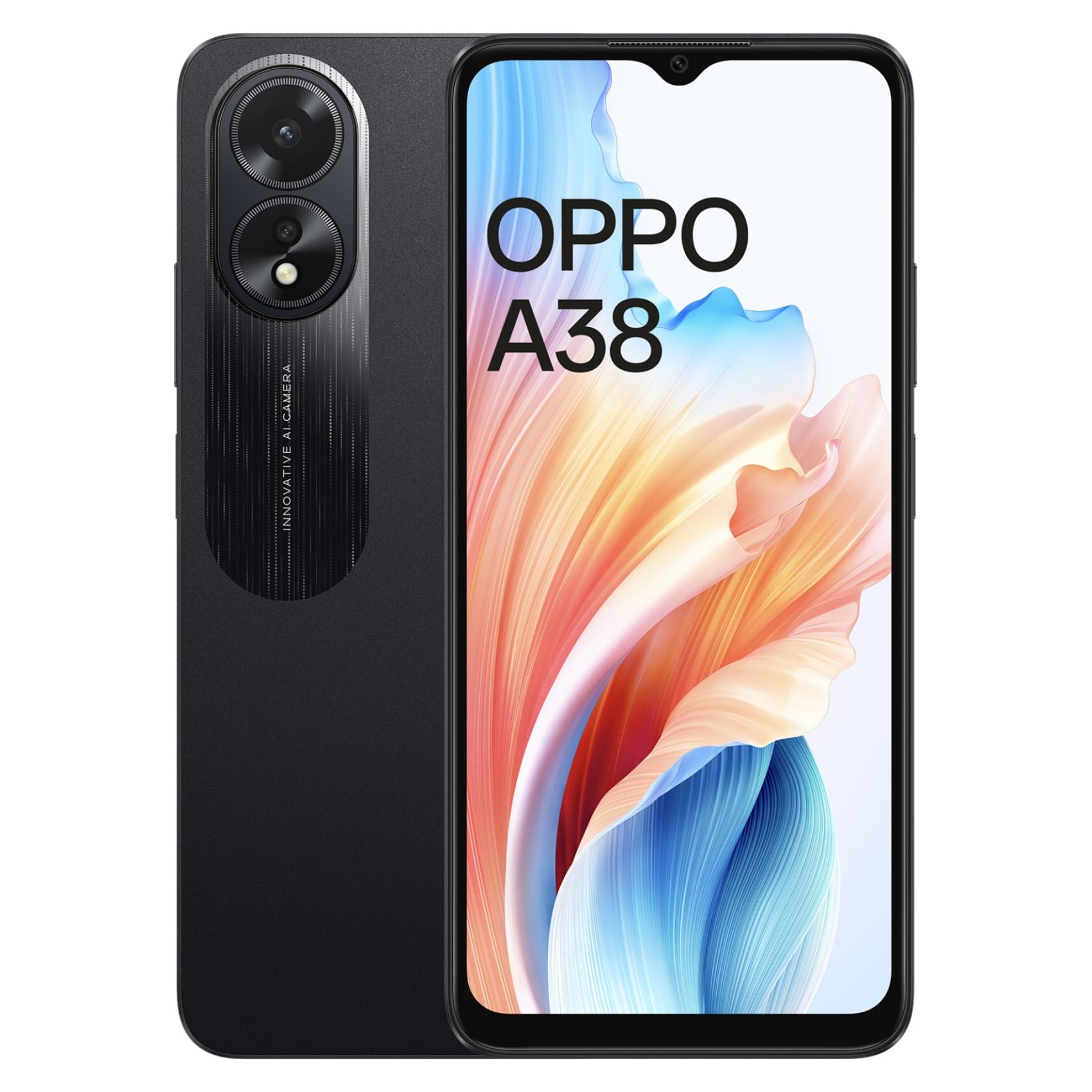 Oppo A38 Dual SIM 6GB RAM 128GB 4G Glowing Black