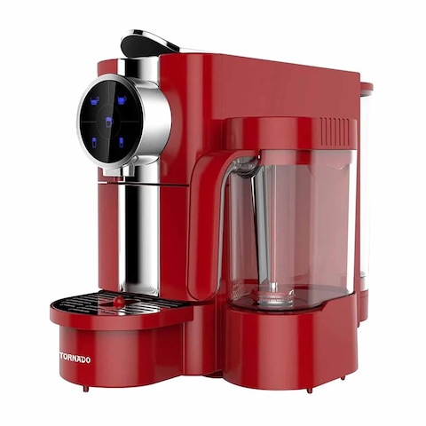 Tornado Espresso Coffee Machine - 1050 Watt - Red - TCMN-C65R