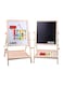 Generic Two In One Easel Learning Wooden Board Multicolour