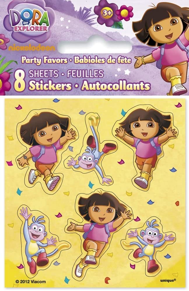 Buy Dora The Explorer Sticker Sheets, 8Ct Online | Carrefour UAE