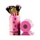 11-Piece Make-Up Brushes Set Pink/Gold/Black
