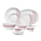 LARAH PLANO OPAL 50 PC DINNER SET SPRING FALL RED