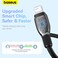 
Baseus Pudding Series Fast Charging Cable USB to iPhone 14, 13, 12, 11, (2.4A 2m) Cluster Black