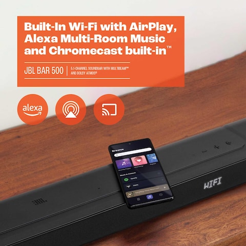 JBL Bar 500 Soundbar 5.1 Channel Black