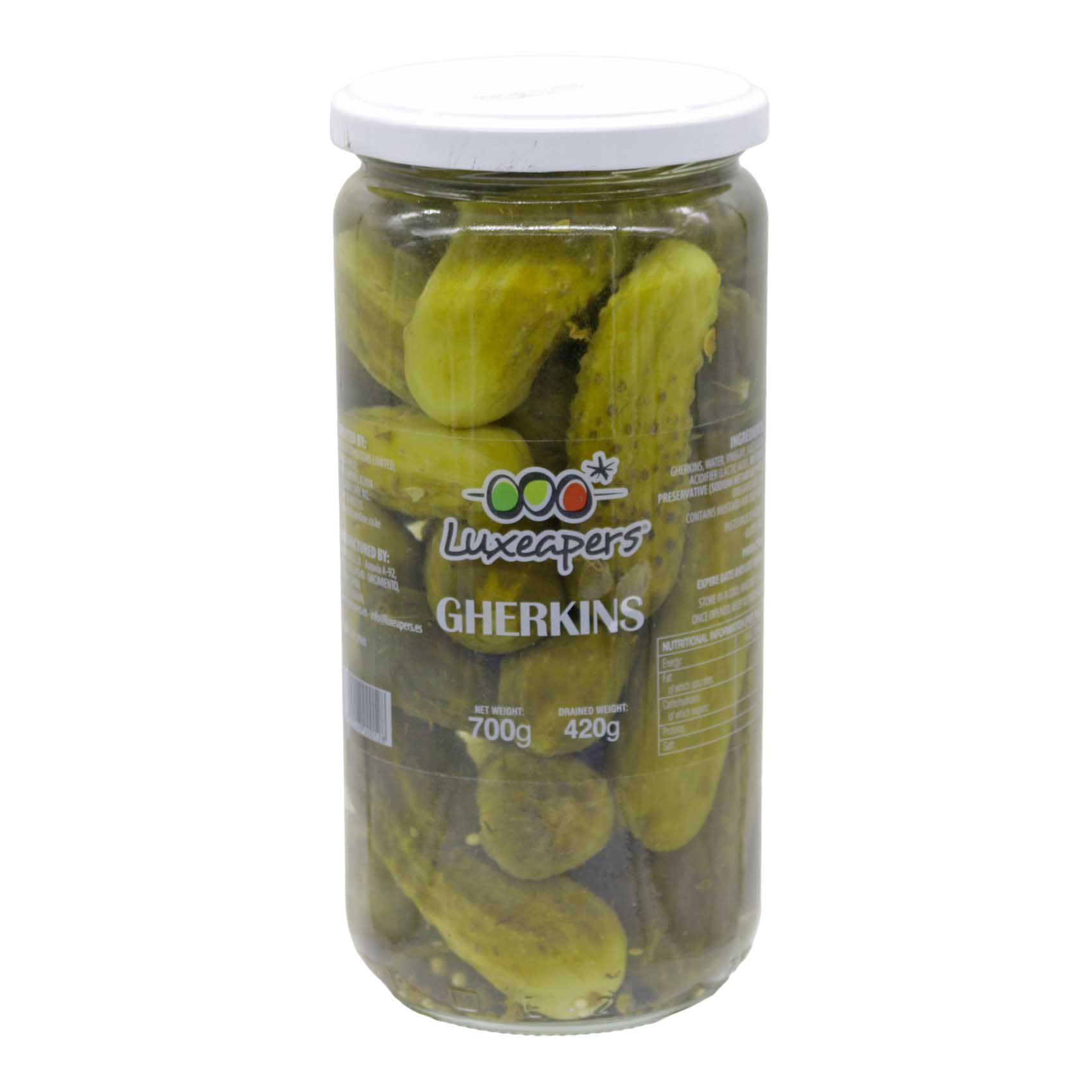 Luxeapers Gherkins In Vinegar 700g