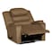 In House Velvet Classic Recliner Chair With Storage Box - Light Brown - AB07