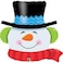 Qualatex-Smilin Snowman 36in Foil Balloon< >Multicolor< >36in< >Any Ages< >