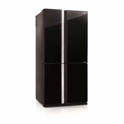 Sharp No-Frost Refrigerator- 605 Liters - Inverter Motor - Black - SJ-FS87V-BK