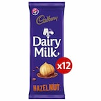 Buy Cadbury Dairy Milk Hazelnut Milk Chocolate Block - 90 gram - 12 Pieces in Egypt