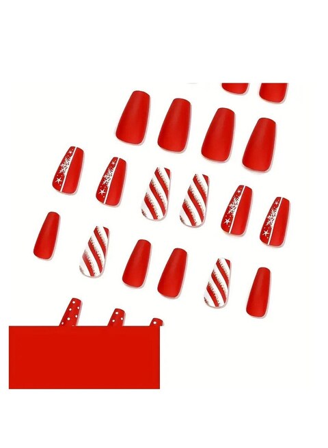 Salon Acrylic Reusable False Nails Set Double Tape and Glue Included