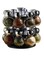 Muzz 16-Piece Glass Spice Jar Set With Rack Clear