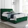 In House Blven Velvet Bed Frame - Queen - 200x160 cm - Dark Green