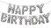 Generic 13-Piece Happy Birthday Balloon 16Inch Silver