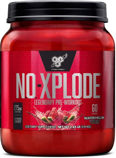 Bsn N.O.-Xplode Legendary Pre-Workout Supplement With Creatine, Beta-Alanine, And Energy,Dietary Supplement , 2.45 Lb , Watermelon, 60 Servings