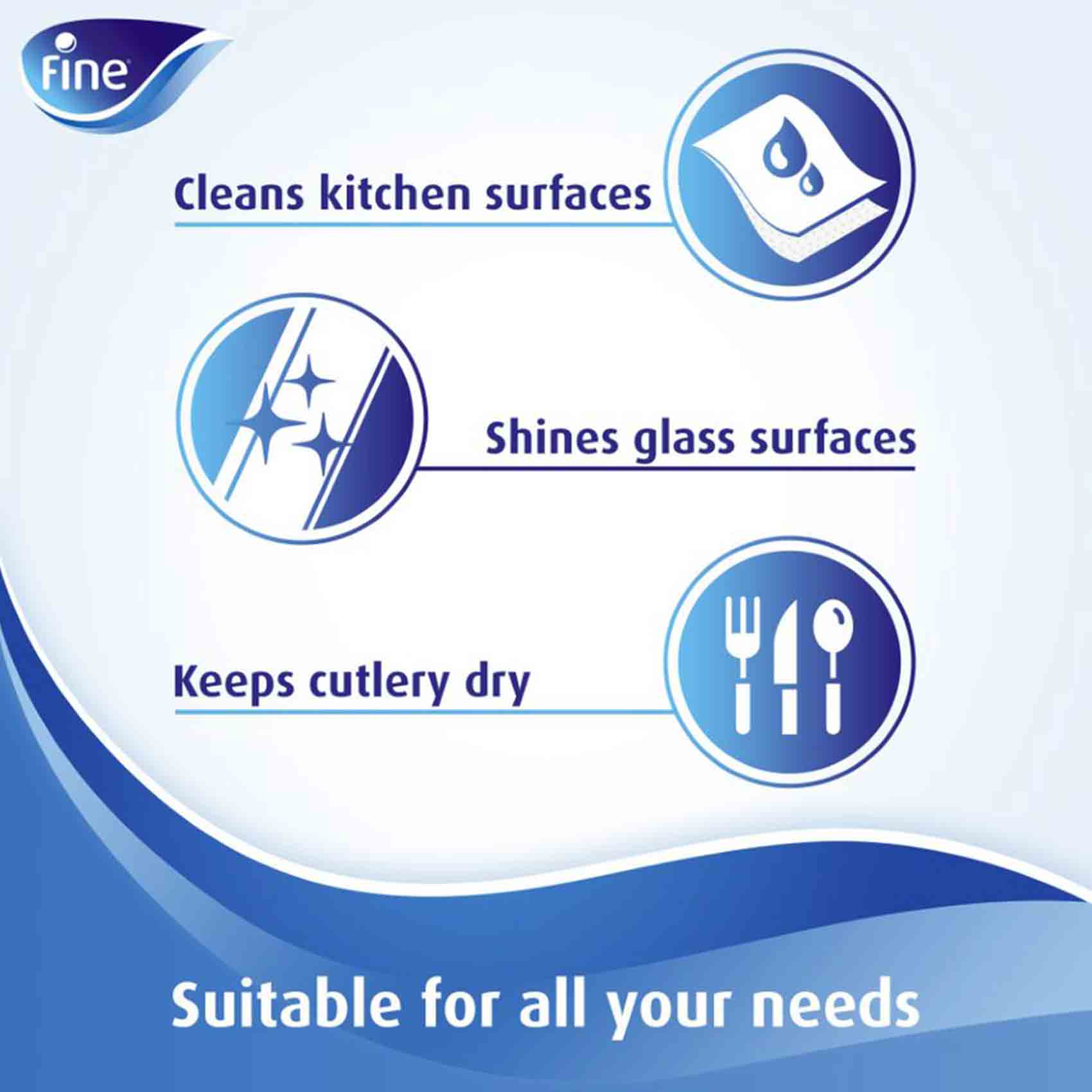 Fine Kitchen Super Towel Pro 70 Sheet 3 Ply 8 Rolls product thumbnail 5