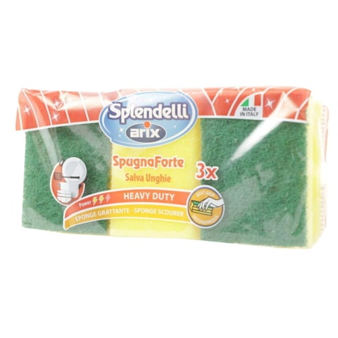 SPLENDELLI ARIX DISH WASHING SPONGE x3