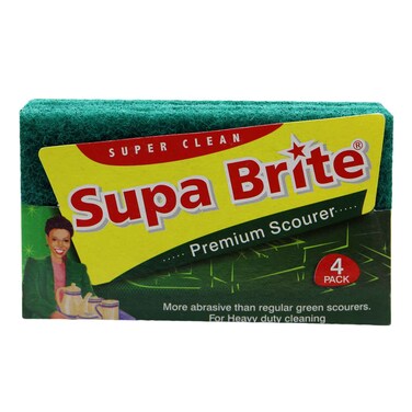 Supa Brite Premium Scouri Pad 4Pk
