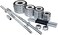 ULTIMAX 50 Kgs Dumbbell and Barbell Set Chrome Steel Adjustable Dumbbells Barbell with Connector Options Each Other Convertible for Home Gym Office Exercise Fitness - Silver