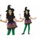 Smiffys Pretty Witch Kit with Glitter Tutu- Hat and Wand- Black/Purple