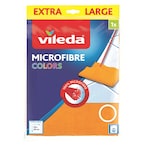 Buy Vileda Microfibre Floor Cleaning Cloth XL Orange 48x60cm in UAE