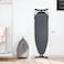 Enmac Black Ironing Board, Heat Resistant Iron Board With Steam Iron Rest, Foldable Ironing Stand. with dork Gray Color structure 130 x 50 cm