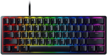 Razer Huntsman Mini Gaming Keyboard: Fastest Keyboard Switches Ever, Red Switch (Linear Optical Switches), Chroma RGB Lighting, PBT Keycaps, Onboard Memory, Classic Black - RZ03-03390200-R3M1