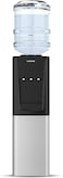 Krome Top &amp; Bottom Loading Water Dispenser, Hot, Cold And Normal Water 3 Taps, Floor Standing, Made With SUS 304 Tank And Food-Grade Silicone Gel Tube, Child Lock, KR-WDTBL 3TW, Silver &amp; Black