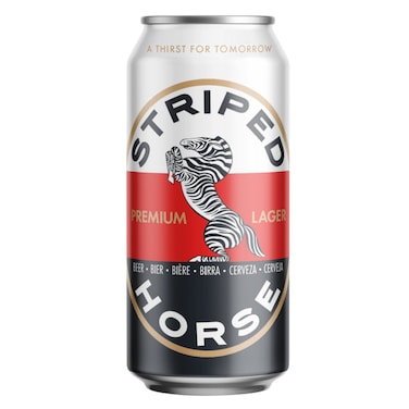 Striped Horse Prem Lager Can 500Ml