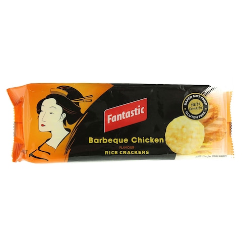 Buy Fantastic Barbeque Chicken Flavour Rice Crackers 100g in UAE