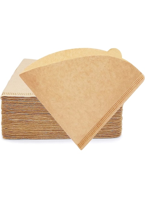 Sky-Touch Coffee Filter 100 Count, V60 Coffee Paper Filter Unbleached Disposable Coffee Filter Paper For Pour Over And Drip Coffee Maker (2-4 Cups)