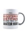 muGGyz Warning Politics Addict Printed Mug White/Black 8x9.5x8centimeter