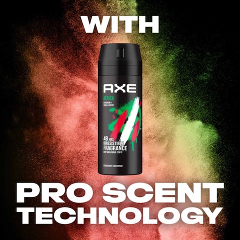 Axe Africa Geranium And Vanilla Deodorant Body Spray Clear 150ml