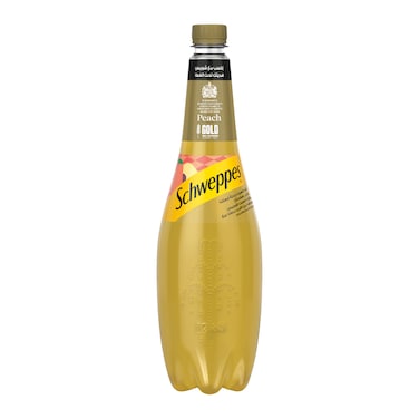 شويبس جولد بطعم الخوخ - 0.950 مل