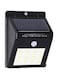 Generic - LED Solar Sensor Wall Light Black