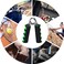 ULTIMAX Foam Hand Grip Carpal strengthen Expander Fitness Forearm Arms Muscle Finger Gripper Trainer Strength Fitness Equipment-Green