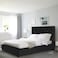 In House Madrid Velvet Bed Frame - King - 200x200 cm - Black
