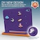 Moxedo Rugged Protective EVA Silicone Kids Case Cover, Shockproof DIY 3D Cartoon Pattern With Pencil Holder, Stand And Handle Grip Compatible For Apple iPad 2022 (10th Gen) 10.9 inch (Purple)