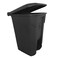 AKC Trash Can 68 Liters - Large Black Garbage Waste Bin