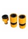 Generic 3-Piece Garden Water Hose Pipe Connector Adaptor Set Yellow/Black